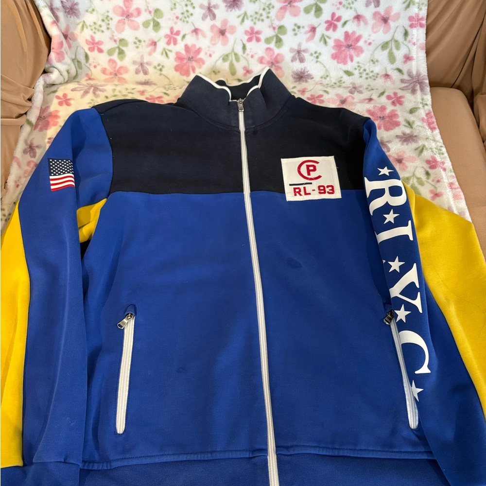 Ralph Lauren Navy Blue Zip-Up Jacket